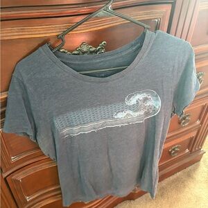 Aeropostale Blue Wave Graphic Women's Tee